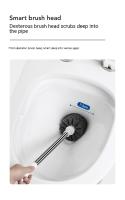 Escobillas de Baño con Soporte de Secado Rápido, Escobillas de Inodoro de Montaje en Suelo o Montaje en Pared, Blanco - details 6