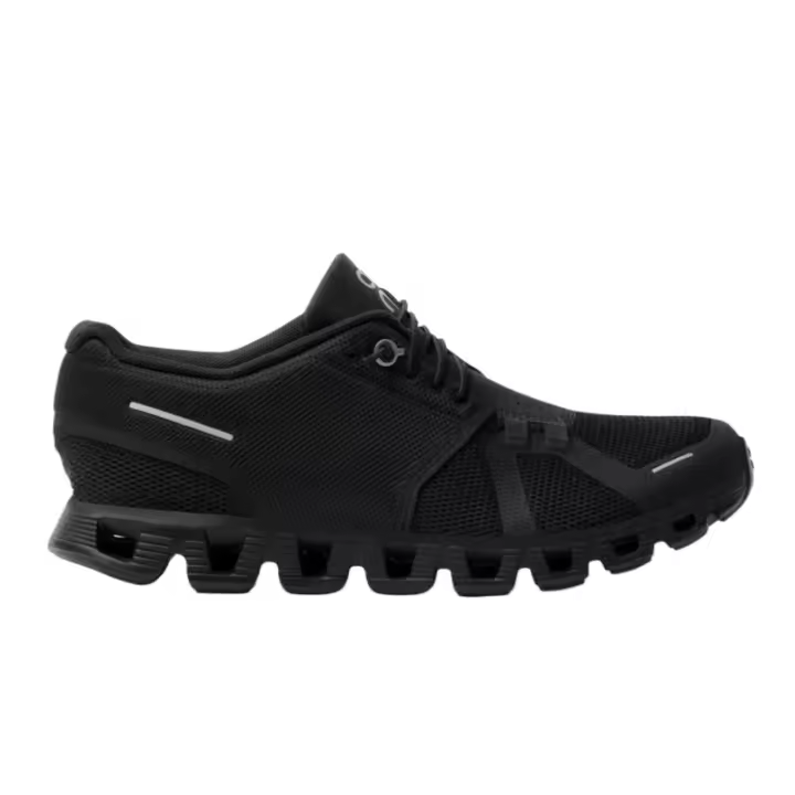 Zapatillas Negras Cloud 5 Zapatillas negras deportivas de mujer Zapatillas de running de fondo grueso Zapatillas casual transpirables - 1