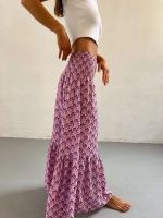 Faldas de moda para mujer, novedad de verano, primavera, informal, combina con todo, holgada, con cintura elástica, estampado ral, falda bohemia de estilo etnico - details 10