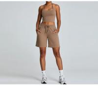 Pantalones cortos deportivos informales para mujer, ropa exterior de secado rápido, con cordón, para correr y Fitness - details 22