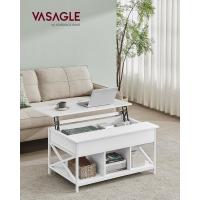Mesa de Central con Tablero Elevable Estilo Rústico Marrón y Negro Ideal para Dormitorio con Espacio Abierto y Oculto Forma de X - details 30