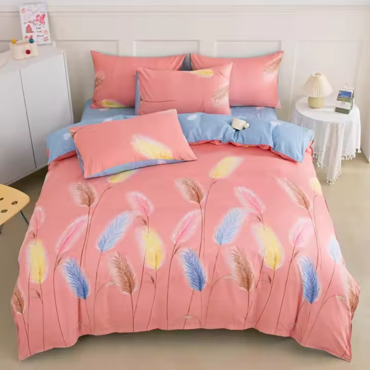 Juego de sábanas de cuatro piezas de algodón cepillado de doble cara Gongmian, funda de edredón para cama, ropa de cama para las cuatro estaciones - 1