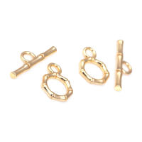 Pulsera de Tirantes Geométricos de Latón Dorado 18K Clasps para Hacer Joyería DIY - details 71