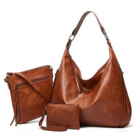 Bolso de Hombro para Mujer, Bandolera de Cuero PU, 3 piezas, informal, Gran Capacidad - details 7