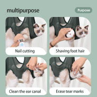 Hamaca con eslinga para gatos y perros, suministros para mascotas, soporte para recorte de uñas - details 1