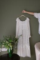 Camisones largos de encaje blanco con bordado vintage para mujer, ropa de dormir de manga larga de princesa retro, vestido de vacaciones de otoño y primavera - details 17