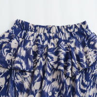 Conjuntos de Falda de Verano para Mujer OUWU Camisa de Manga Larga con Cuello de Lazo, Tops, Minifaldas Acampanadas, Estilo Vintage - details 17