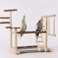 Juguete de escalada para pájaros, jaula de entrenamiento para loros, columpio, plataforma de gimnasio, juguete para masticar, nuevo - details 8