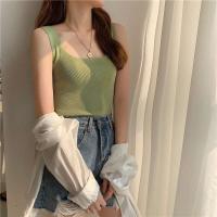 Top de Punto Zjaiss 2025 Camiseta Deportiva Casual para Mujer Cuello Redondo Lento Verano - details 13