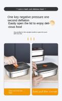 Fiambrera de acero inoxidable para acampar, caja Bento adecuada para microondas a prueba de fugas, caja de almacenamiento para refrigerador y congelador sellada de gran capacidad - details 8