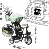 Bicicleta de Niño Plegable Evolutiva Asiento Reclinable y Giratorio 360 - details 13