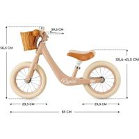 Bicicleta sin pedales rápida, bicicleta de equilibrio, partir a partir de 3 años, sólida, para niñas y niños, segura, ajustable, solo 3.7 kg, retro - details 15