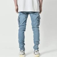 Jeans de Cargo para Hombres Pantalones de Algodón Denim Casuales con Múltiples Bolsillos - details 4