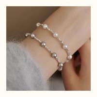 Pulsera de perlas Chips naturales joyería de plata pura cielo estrellado diseño de nicho Simple sentido de alta gama luz para mujer - details 4