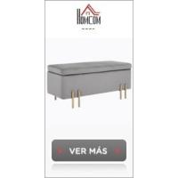 Taburete para pie de cama tapizado en tela con asiento acolchado y patas de madera, taburete de estilo vintage para dormitorio, recibidor, salón, 80x40x43 cm, beige - details 8