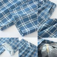 Pantalones de Pijama Informales para Hombre Ropa de Dormir de Algodón Suave con Cordón - details 4
