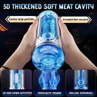 Leten masturbador masculino inserción de penetración potente ventosa varilla de calentamiento entrenador vibrador bolsillo coño juguete sexual para adultos para hombres - details 2
