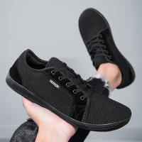 Zapatos anchos antideslizantes para hombre, calzado de punta ancha para exteriores, Zapatillas de malla informales, minimalista - details 11