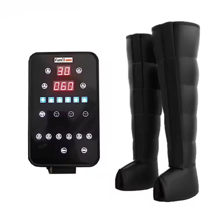Botas de Presoterapia Profesional para Piernas y Pies |   6 Modos Masaje Neumático + Drenaje Linfático |   Sistema Anti-Celulitis y Recuperación Muscular con 6 Airbags ﻿ - 1