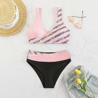 Bikini push-up blanco para mujer, microbañador sexy a rayas de talla grande, conjunto de dos piezas, traje de baño brasileño XXXL - details 16