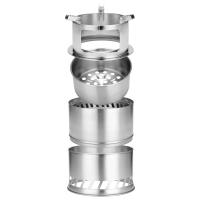Estufa de madera portátil de acero inoxidable para exteriores, horno desmontable a prueba de viento para barbacoa, senderismo, camping, picnic y cocina - details 3