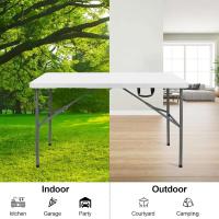 Mesa de picnic al aire libre plegable portátil para fiesta, camping, mango - details 14