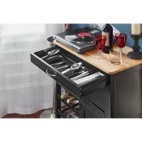 Carrito de Cocina Carrito de Servir con 3 Puertas y 1 Cajón Gris L67cmxH87cmxD38cm FKW45-HG ES - details 14