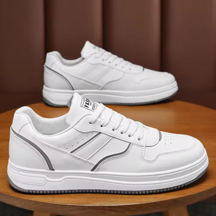 Zapatillas Blancas Transpirables para Hombres Verano 2025 Zapatillas de Plataforma de Moda Casual - 1