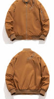 Chaqueta de piloto holgada de alta gama de béisbol retro americano para hombre, otoño - details 2