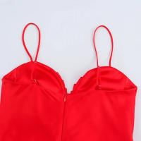 TRAFZA 2025 vestido de verano para mujer, moda sólida, sin mangas, Vestidos largos, vestido de noche versátil para mujer, Vestidos - details 10