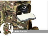 Mochila táctica de gran capacidad para hombre, bolsa militar de camuflaje de 70L, para senderismo, montañismo, caza y acampada - details 10