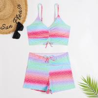 Bikinis de cintura alta para mujer _ bañadores con botones _ bañadores con motivos florales _ bóxers - details 17