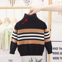 Suéter de Punto a Rayas de Moda para Niños Otoño-Invierno 2024 Ropa Cálida para 2-6 Años - details 5