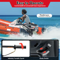 Motor fueraborda para barco de pesca, sistema de refrigeración por agua, Motor de gasolina, resistente, 2 tiempos, 3.5HP - details 4