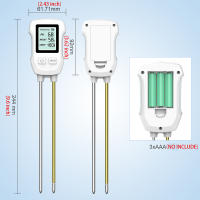 Probador de suelo 3 en 1, medidor de PH/humedad/temperatura, Sensor Digital LCD de PH del suelo, flores y plantas, Detector de humedad para jardín y césped - details 7
