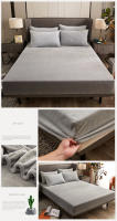 Sábana Ajustable de Coral Caliente para Invierno WOSTAR con Forro de Terciopelo para Cama Individual y Doble Protector de Colchón Cubierta de Tela 150 180 Lavado en Máquina Estilo Moderno - details 12