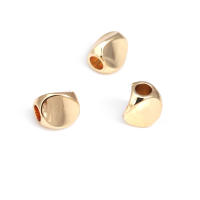 20 piezas, 4,5 MM, 6MM, 18K, Color dorado mate, latón, pulseras trenzadas lisas, cuentas espaciadoras, accesorios de joyería - details 9