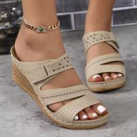 zapatos de zapatilla de tacón de cuña de verano para mujer - details 4