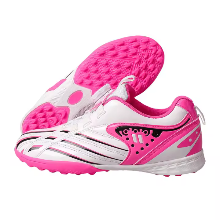 Zapatos de fútbol bajos para hombre y mujer, zapatillas deportivas antideslizantes especiales, uñas rotas doradas - 1