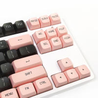 Teclas PBT de 149 teclas CSA, teclas en inglés de doble disparo, color negro y rosa, personalizadas para Teclado mecánico de juegos - details 2