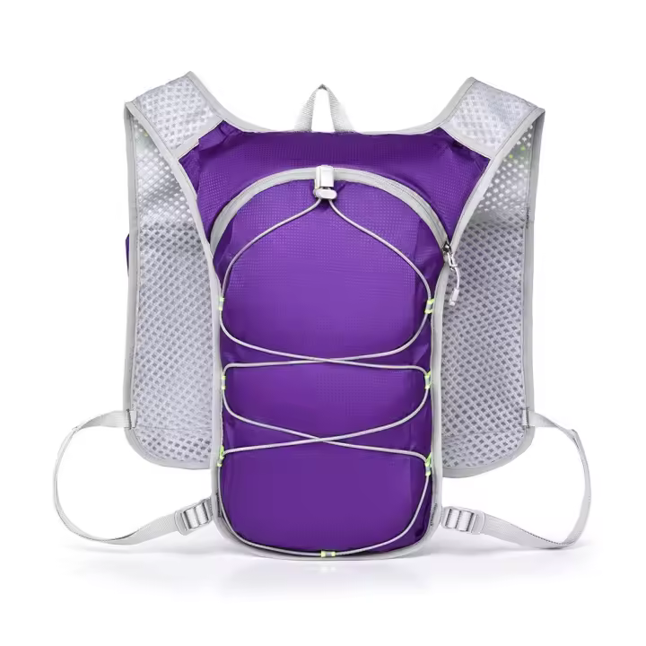 Chaleco de hidratación para correr transpirable, bolsa de hidratación para correr con múltiples bolsillos ultraligera, Material de nailon, mochila impermeable para agua - 1