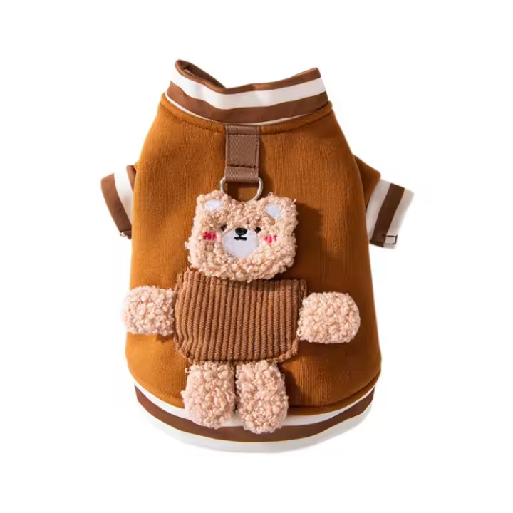 Bear t Primavera-Invierno 2024 Chaqueta cálida con capucha para perro - 1