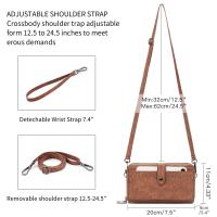 Nuevo Bolso cruzado Retro Impreso de la Mujer, Cartera Bohemio Mujeres de Embrague, Cuadrado Vertical - details 0