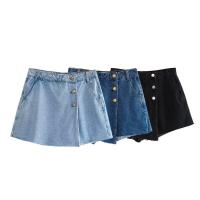 Nuevos Pantalones Cortos Vaqueros de Verano para Mujer Falda con Doble Botonadura, Pantalones Transfronterizos Y2K2024, Moda China Continental - details 1