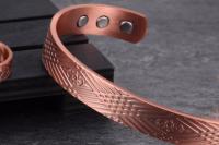Conjunto de Joyas Magnéticas Vinterly para Mujeres y Hombres Pulsera de Cobre Saludable Anillo de Compromiso Ajustable y Abierto Estilo Vintage - details 2