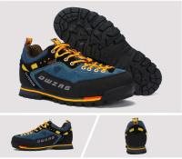 Zapatos de senderismo impermeables a la moda, zapatos de escalada para hombre, zapatillas deportivas con cordones informales a la moda anticolisión para exteriores - details 16