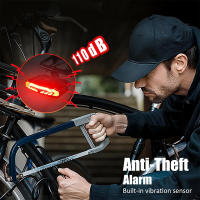 Anchtek-luz trasera inteligente para bicicleta, con intermitentes, Sensor de freno, Control remoto inalámbrico, alarma - details 1