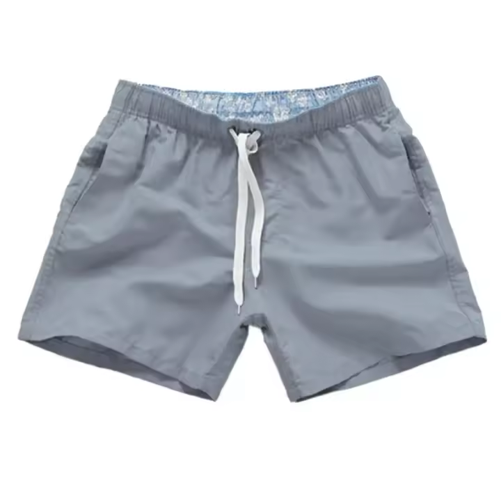 Bañador de verano para hombre, pantalones cortos informales, bermudas negras, shorts clásicos esenciales para la playa - 1