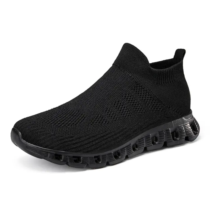Pareja de moda calcetines altos zapatos ligeros Flyknit, zapatos deportivos casuales, 2024 - 1