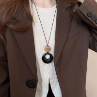 Collar Retro para mujer, nuevo nicho coreano, cadena de suéter, moda, otoño e invierno, versátil, collar de sentido premium - details 8